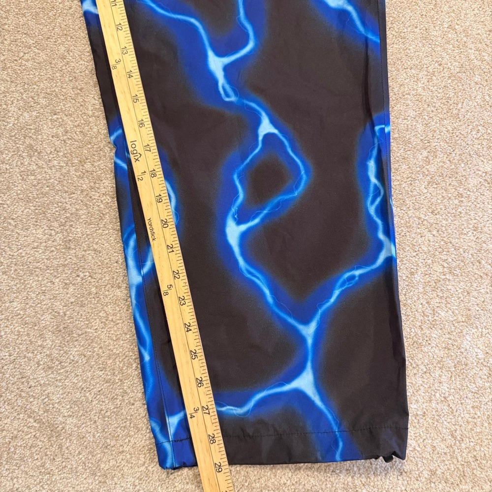 Volcom Gore-Tex Pants Mens Large Travis Spinks Black Blue Lightning Bolt NWOT - Picture 4 of 10
